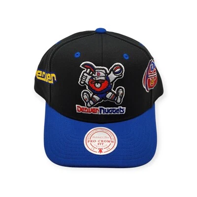 Mitchell & Ness Denver Nuggets Overbite Pro Negro/Azul Gorra Ajustable Snapback Foto 1 de 4