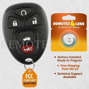 Remote for 2006 2007 2008 2009 2010 2011 2012 2013 Chevrolet Impala Keyless - Picture 1 of 5