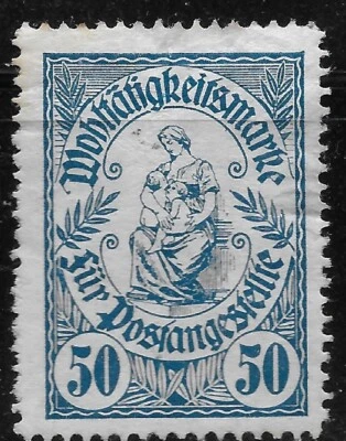 AUSTRIA Advertising charity stamp for postal workers🔥50 MH OG Thinned🔥FISCAL🔥 Foto 1 de 2