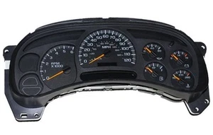 2003 03 SILVERADO SIERRA TAHOE YUKON INSTRUMENT GAUGE CLUSTER SPEEDOMETER REMAN! - Picture 1 of 6