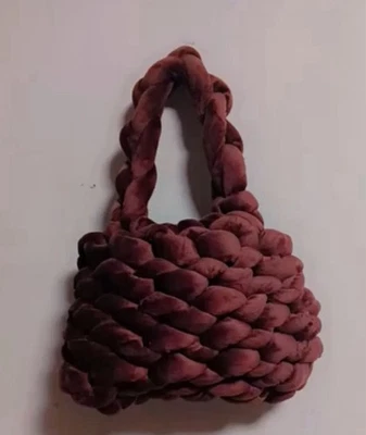 Bolso de hombro Bijoux Terner satinado con cuentas oro rosa vintage Foto 1 de 4