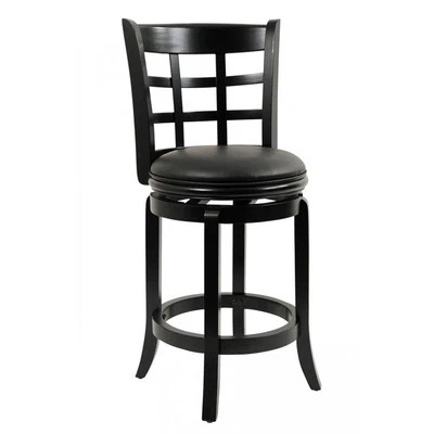 Boraam Kyoto Swivel Counter Stool - Black - Image 1 of 4