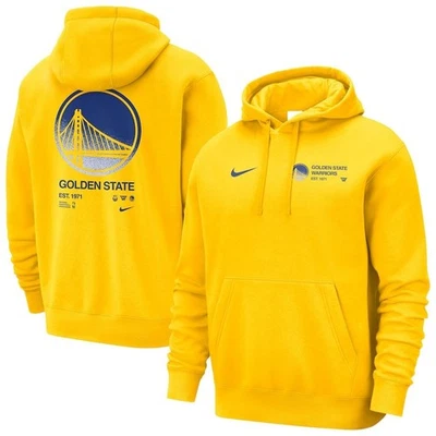 NUEVA SUDADERA CON CAPUCHA NIKE NBA GOLDEN STATE WARRIORS COURTSIDE CLUB DORADA FV3349-728 PEQUEÑA Foto 1 de 3