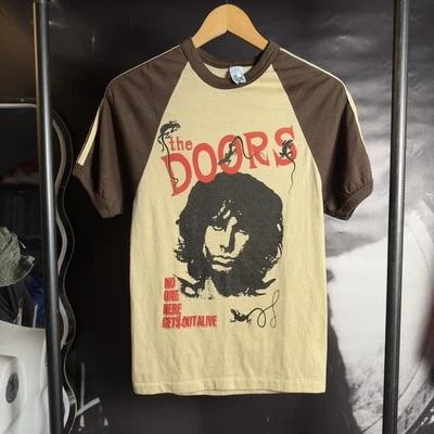 Camisa vintage The Doors tamanho pequeno The Knits feita nos EUA  - Imagem 1 de 4