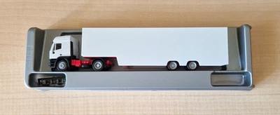 Herpa 142762 IVECO EUROTECH autoarticolato cassonato neutro bianco 1:87 OVP - Immagine 1 di 3
