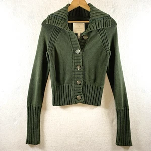 Vintage AEO Damen Pullover mit Knöpfen Gr. M olivgrün Y2K Preppy Academia Grunge - Bild 1 von 12