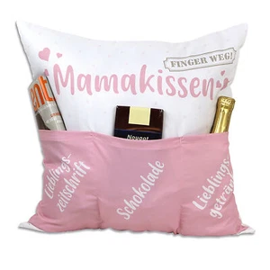 Dekokissen MAMAKISSEN Kissen mit 3 Taschen zum selber Befüllen tolles Geschenk - Bild 1 von 4