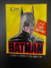 TOPPS 1989 Batman Movie Trading Cards Wax Packs Keaton & Nicholson as The Joker