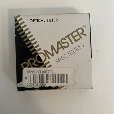 Genuine Promaster Spectrum 7 Polarizer 55mm Lens Filter Made In Japan In Box - Image 1 of 4