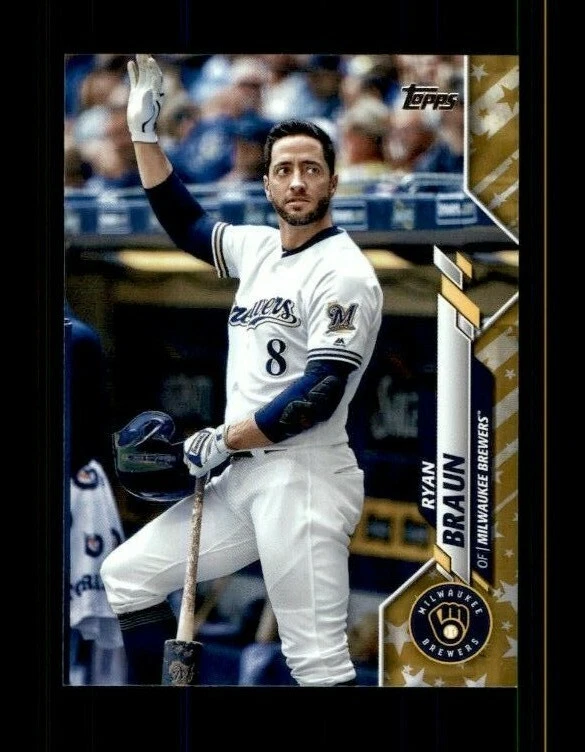  2020 Topps Factory Set Gold Stars #347 Ryan Braun (ref 113841) - Image 1 of 1