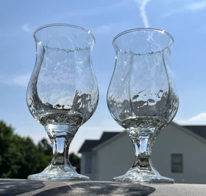 Libbey Ritterlichkeit klare Tulpe Wasserbecher Gläser, SELTEN 6 7/8 Zoll groß, 2er-Set - Bild 1 von 13