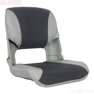 Fishing Boat Folding Seat Grey - Charcoal 500mm UV Treated Resistant Comfortable - Picture 1 of 2