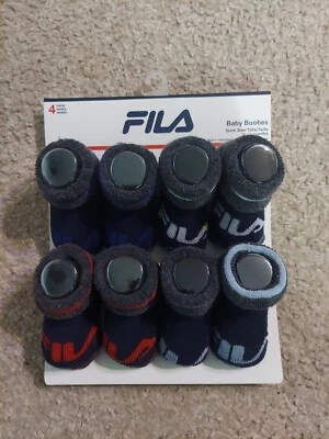 Paquete de 4 calcetines FILA para bebé talla 6-12 meses azul marino 43FL385408TA-NVY Foto 1 de 2