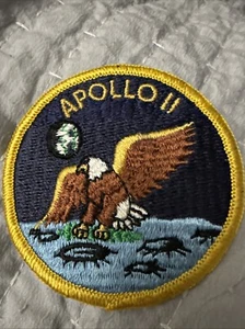 "Parche vintage de la NASA Apolo II para conmemorar la famosa misión 1969; ronda de 3 1/2""" - Imagen 1 de 2