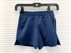 Athletic Works Kids Girls Moisture Wicking Blue Core Shorts - New With Tag - Picture 1 of 6