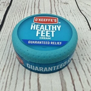 O'Keeffe's for Healthy Feet Foot Cream 3.2 oz Jar Relieves Dry Cracked Feet