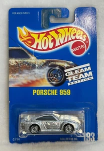 1991 Hot Wheels Porsche 959 Blue Card #193 Gleam Team Edition Chrome - Picture 1 of 6