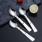304 Stainless Steel Folding Spoon Outdoor Portable Three Fold Spoon Fork