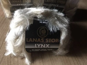 1kg Faux Fur Luxus Fellimitat Woll Konvolut Lynx 704 Lanas Stop Creme Weiß Neu - Bild 1 von 6