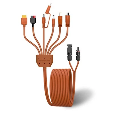 MHPOWOS Universal 7-in-1 Solar Panel Adapter Cable for for Jackery EcoFlow Powerstation