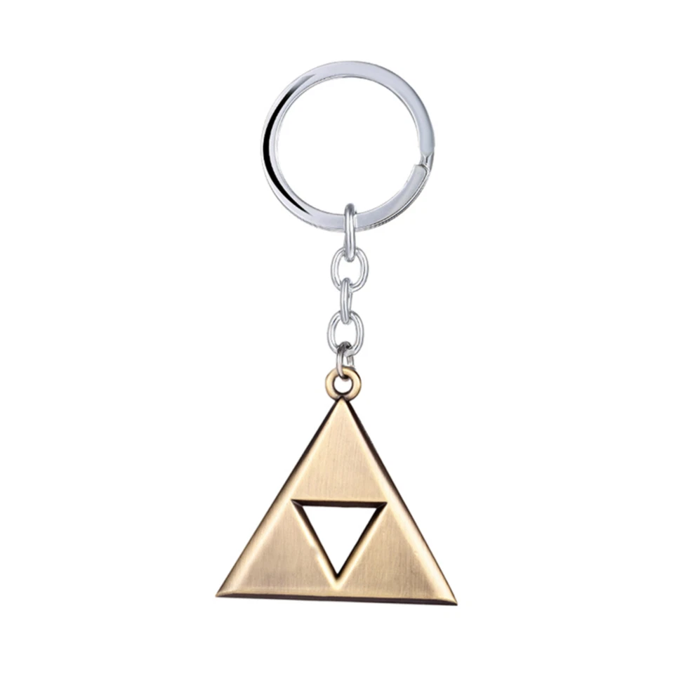 Chaveiro pingente berloque jogo Legend of Zelda triângulo bronzeetone - Imagem 1 de 1