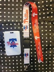 Philadelphia Phillies MLB Lanyard Keychain & ID Holder - Picture 1 of 2