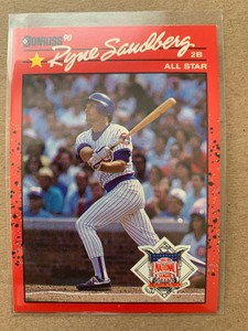 1990 Donruss Baseball  # 692 All Star Ryne Sandberg
