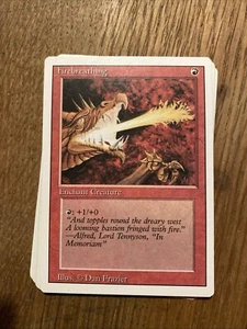 Firebreathing Revised Edition Magic The Gathering MTG 3rd Ed HP Common 1994 RED - Picture 1 of 2