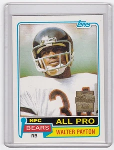 Walter Payton 2001 Topps - Reimpresión de 1981 Topps #400 serie conmemorativa - Imagen 1 de 1