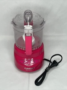 Cuisinart Mini Prep Plus 3 Cup Food Processor Chop Grind RARE HOT PINK DLC-2A - Picture 1 of 5