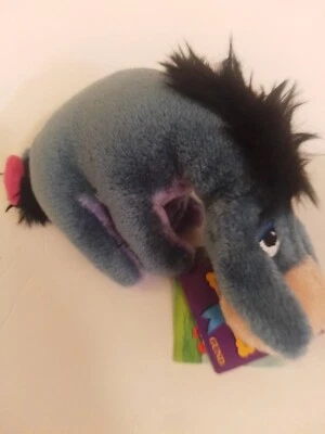 Peluche Gund 100 acres madera Disney Eeyore aproximadamente 9" largo como nuevo con todas las etiquetas  Foto 1 de 3