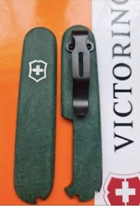 New Victorinox 91mm scales +Clip  (Sanded  -Grain or Swirl ) 