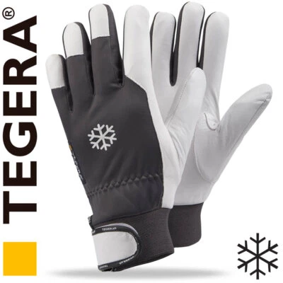 Tegera Arbeitshandschuhe Winter Handschuhe Leder Dick gefüttert Kälteschutz 117 - Bild 1 von 4
