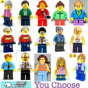 Lego City Minifiguras Hombre Mujer Policía Piloto Bombero Mamá Abuela Niño Niña NUEVO - Imagen 1 de 7