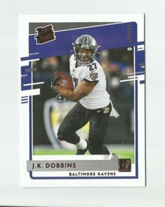 2020 DONRUSS RATED ROOKIE CANVAS J.K. DOBBINS #311 BALTIMORE RAVENS - Imagen 1 de 2