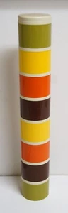 8 agitadores apilables Tupperware vintage años 70 modelo 1308-25 - colores de cosecha - Imagen 1 de 4