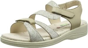 £69 PADDERS SUNSEEK SIZE 6.5 EE EXTRA WIDE FIT BEIGE GREY COMFORT SANDALS SHOES