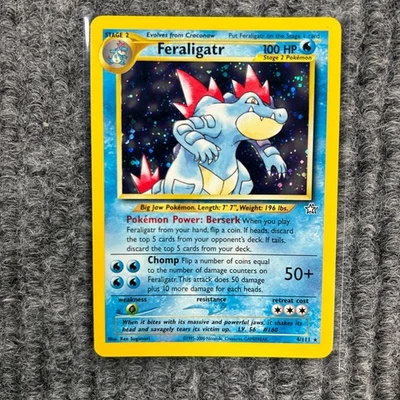 Pokémon De Colección 2000 - Neo Genesis - Feraligatr - 4/111 Holo Raro - Casi Como Nuevo Foto 1 de 4