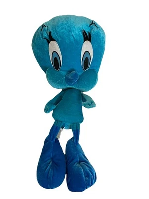 "Felpa Loony Tunes Warner Brothers 18"" vintage Nanco azul/turquesa piolín pájaro loco" Foto 1 de 4