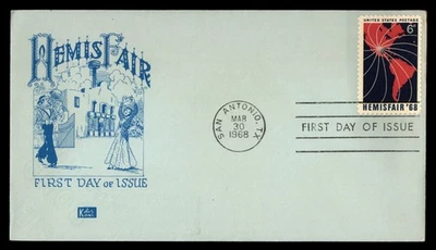 Mayfairstamps US FDC 1968 Hemisfair Dancers First Day Cover aau_76721 - Image 1 of 2