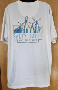 Joe Marlin T Shirt Mens XXL Tee Salty Tales and Pale Ales Fishing Beer T-Shirt - Picture 1 of 9