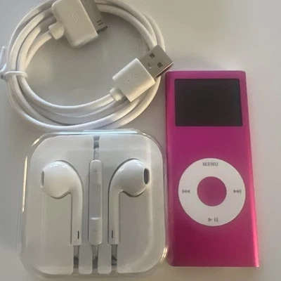 Apple iPod Nano, 2nd Generation, Pink, 4GB, New Battery Installed - Image 1 of 4