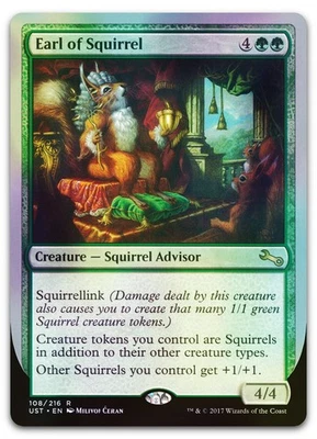Earl of Squirrel #108 (Foil) (NM) Unstable UST Magic MTG - Image 1 of 2