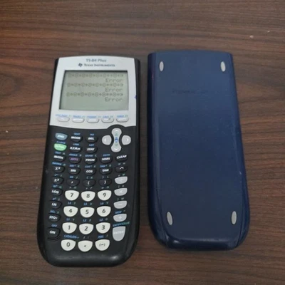 Texas Instruments TI-84 Plus Graphing Calculator W/Cover Tested & Works Great D - Image 1 of 2