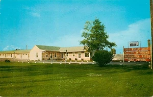 Vintage Cedar Motel, Cedar Rapids Iowa U.S. Highway 30 Leinen Postkarte - Bild 1 von 2
