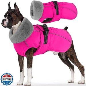 Dogcheer Dog Coat with Pocket, Waterproof Dog Jacket with Adjustable Buckle,  - Picture 1 of 5