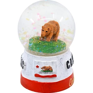 Carlsbad Kalifornien Republik Staatsflagge Grizzlybär Schneekugel - Bild 1 von 9