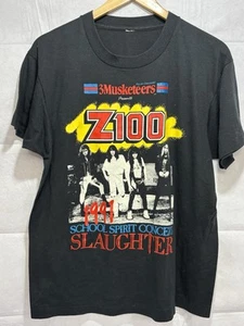 Slaughter Shirt Rock Heavy Metal Hair Band Black Men’s Medium Vintage 1991 Tour - Picture 1 of 9