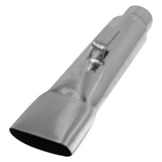 Exhaust Tip 304 SS Mopar Style Oval Angle Cut Weld-On Polished Exhaust Tip 2.25" Foto 1 de 2