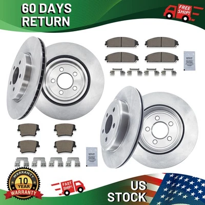 FRONT REAR Disc Rotors Brake Pads Kit for CHRYSLER / DODGE Foto 1 de 4